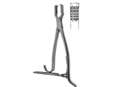 Baby Kern Bone Holding Forceps With Ratchet