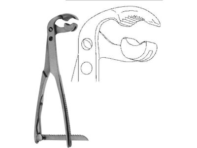 Lambotte Side-Action Bone Holding Forceps 19cm