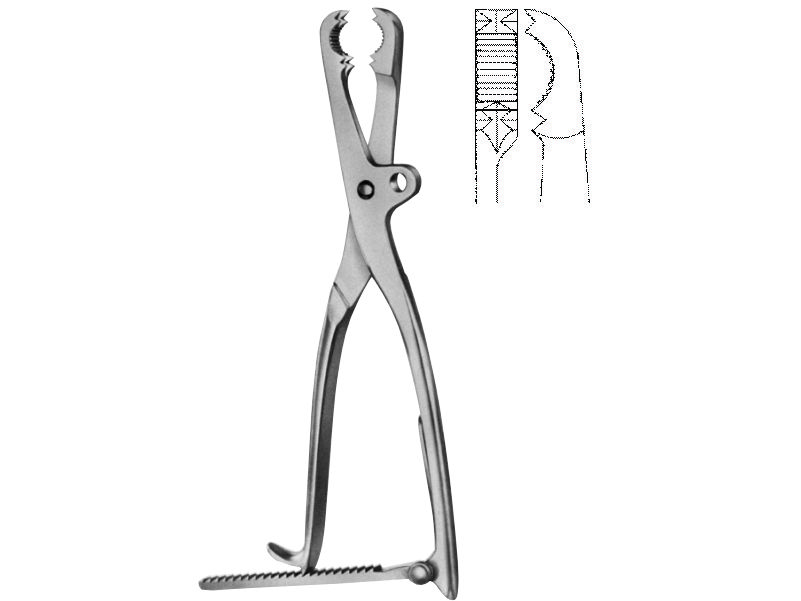 Tuffier Bone Holding Forceps 27cm