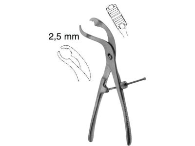 Verbrugge Bone Holding Forceps with Central Lock 15cm