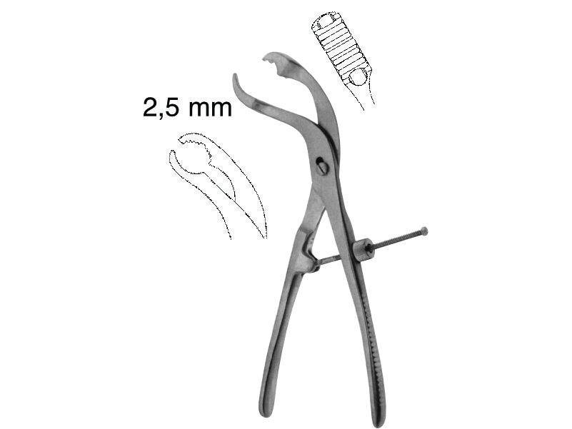 Verbrugge Bone Holding Forceps with Central Lock 15cm
