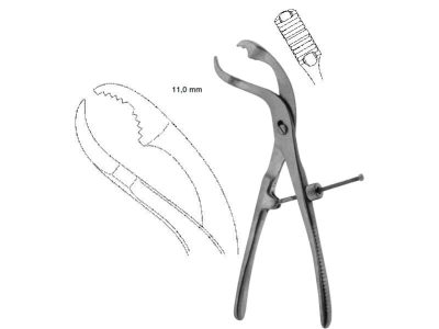 Verbrugge Bone Holding Forceps – Central Lock, 28cm, Jaw Size 11.0mm