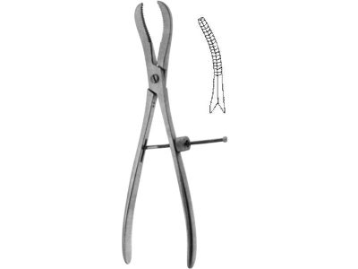 Verbrugge Bone Holding Forceps Curved 16cm